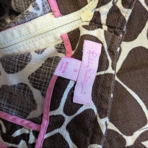 Lilly Pulitzer Giraffe Print High-Waist Cotton Skirt - Picture 5 of 9